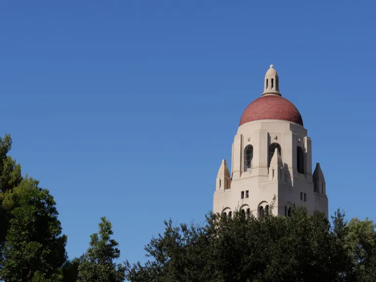 The top of Hoover Tower.