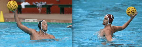 images of quinn woodhead and aj rossman shooting water polo balls