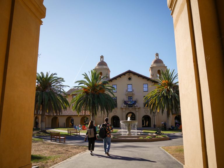 Photo of old union 2020 with people walking around