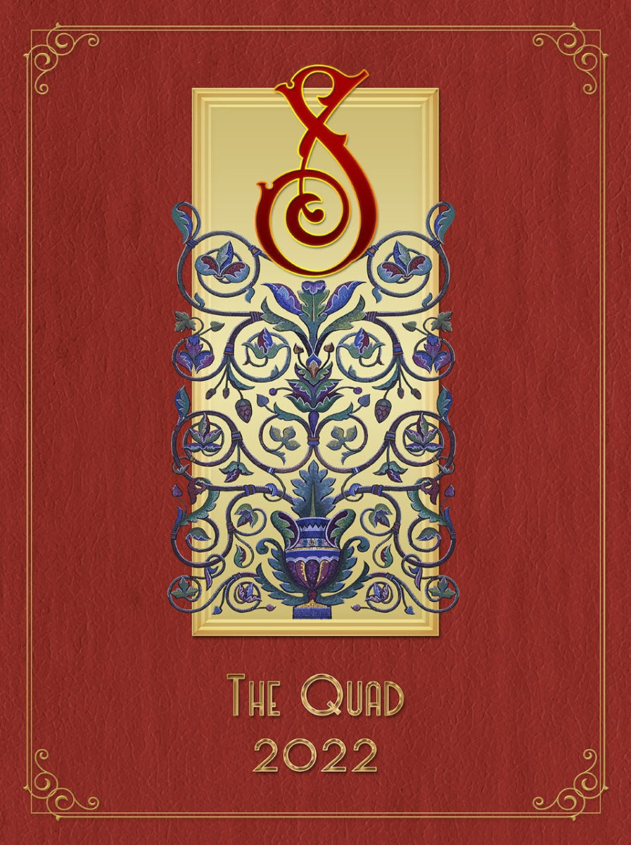 Cover of the the 2022 "The Quad" yearbook.