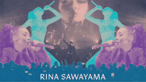 Rina Sawayama performs during her "Dynasty Global Livestream;" Graphic: ZAY SMITH/Stanford Daily
