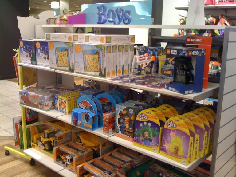 Rebecca Wang shows that even in toys, "our society systemically differentiates between girl and boy activities." Image courtesy of Janet McKnight.