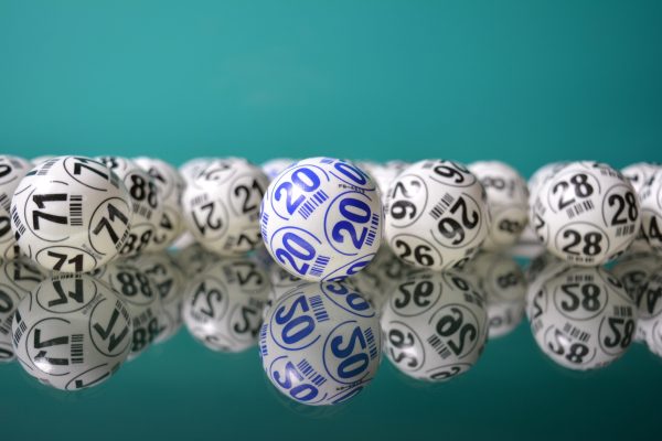 numbered balls drawn from during bingo