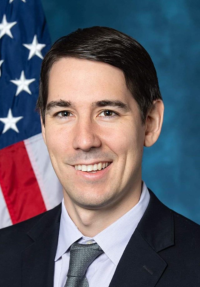 Josh Harder poses for a congressional portrait