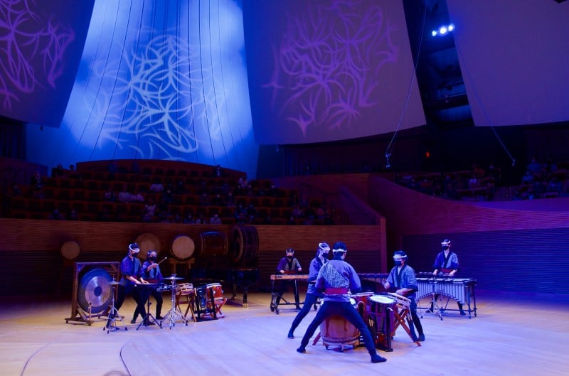 Kenny Endo's Contemporary Ensemble performing on stage