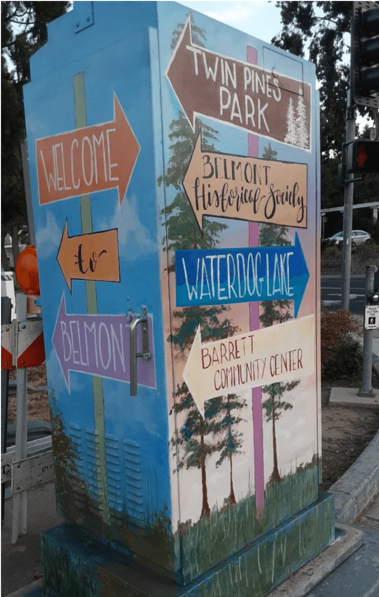 Utility box art brings vibrant creativity to Belmont