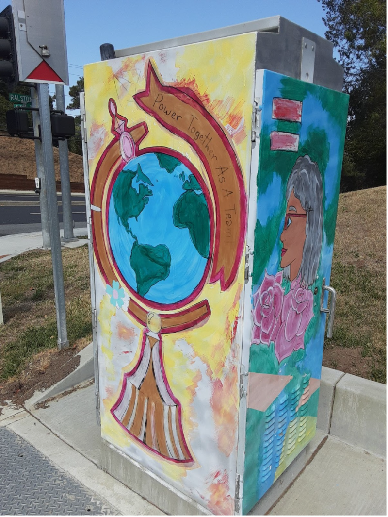 Utility box art brings vibrant creativity to Belmont