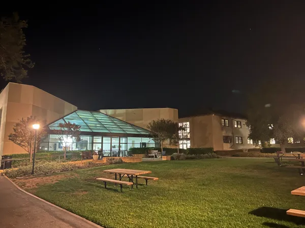 Crother's Housing Center at night