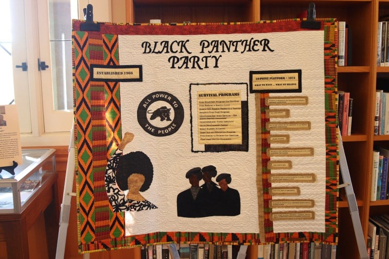 Quilt titled "Black Panther Party"