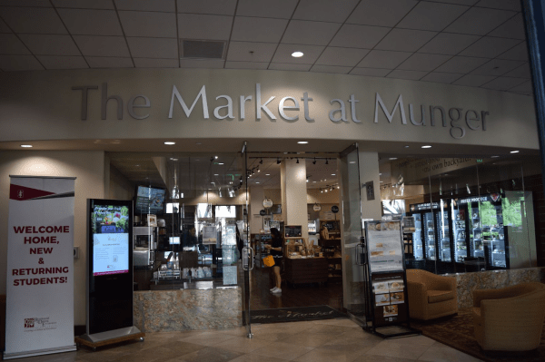 The Market at Munger, a grocery store operated by Stanford Dining, Hospitality & Auxiliaries, has increased the prices for many items since Spring of 2022. (Photo: REBECCA PIZZITOLA/The Stanford Daily)