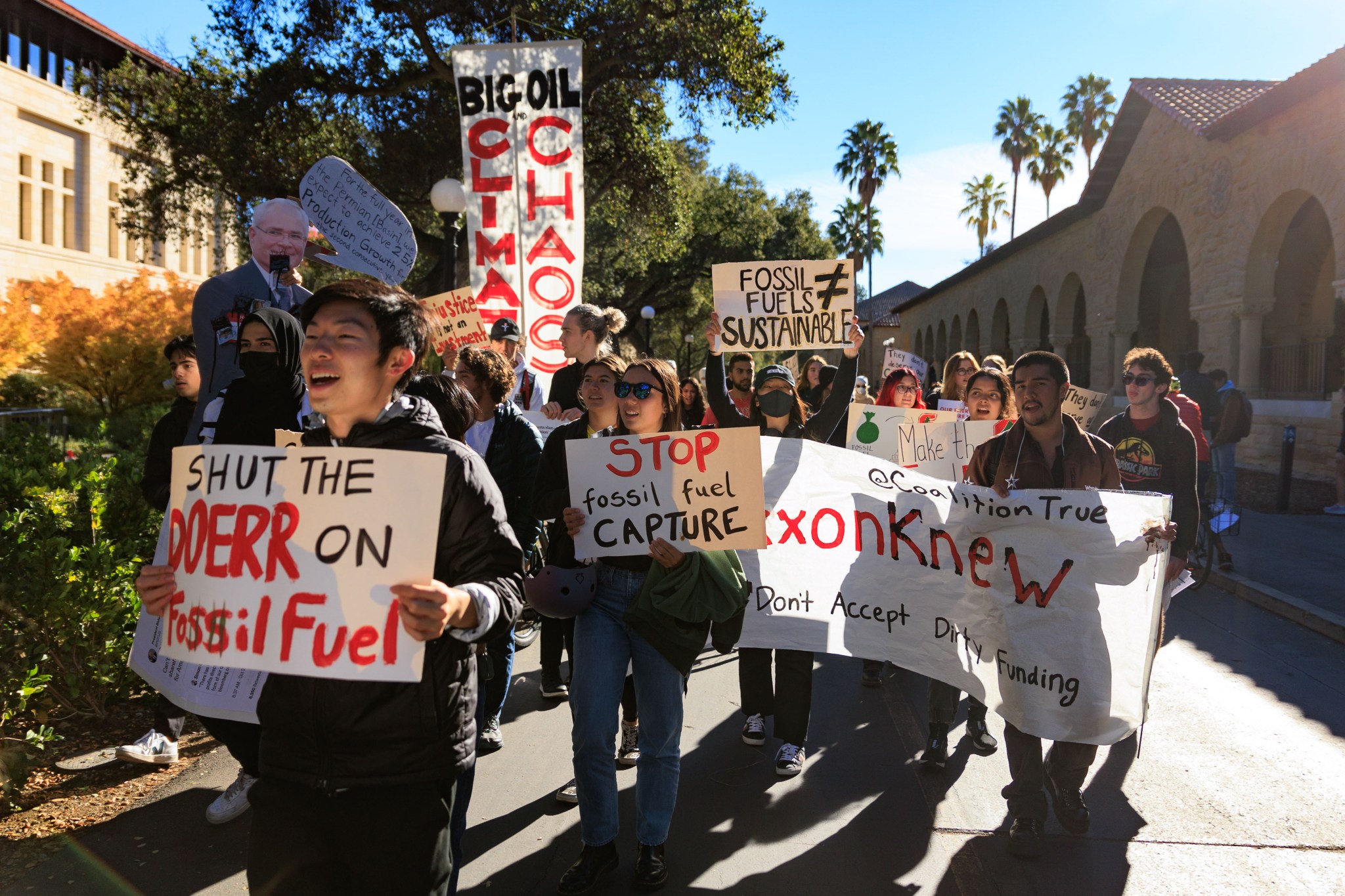 Exxon CEO speaks at Stanford, triggers protest - Vimarsana News