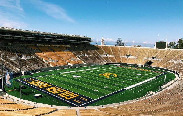 The empty Berkeley football stadium