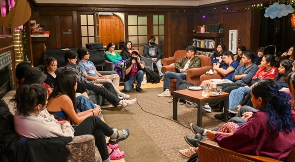 Indigenous students hosted a round table teach-in at Kairos on Nov. 2. (Photo: ULA LUCAS/The Stanford Daily)