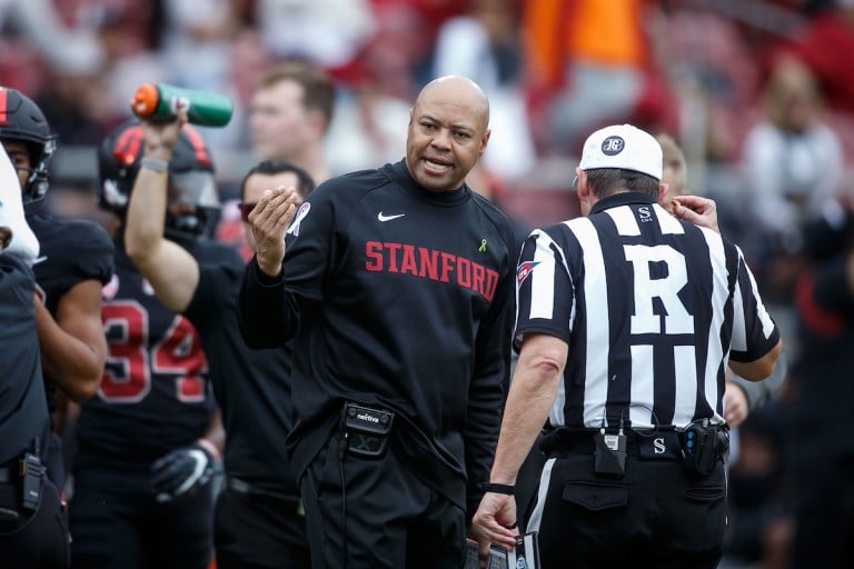 Head coach David Shaw against Washington State