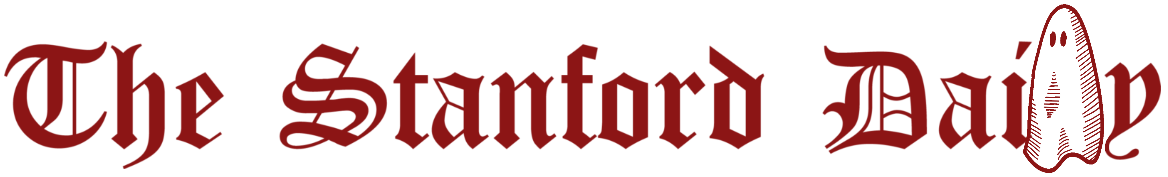 The Stanford Daily logo with a ghost sheet over the "L"