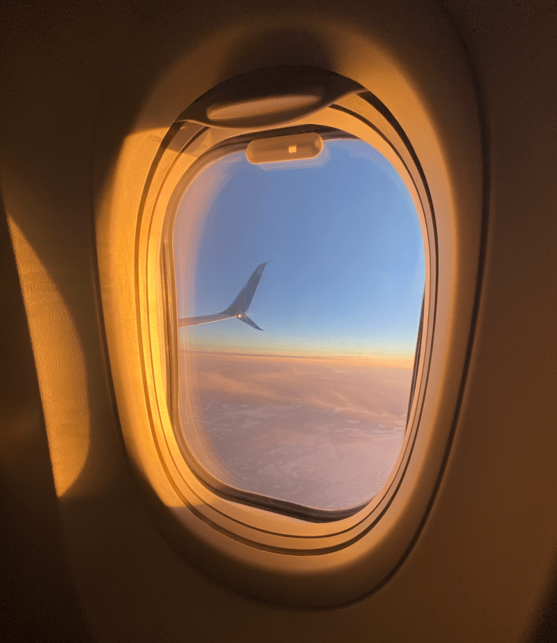 A view of an airplane window