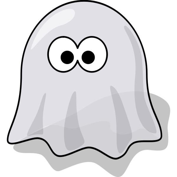 a cartoon ghost
