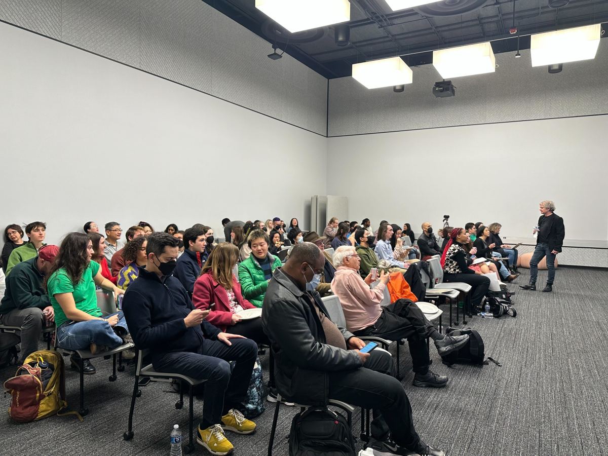 Attendees seated at the Incarceration and Mental Health event on Thursday, February 16, 2023.