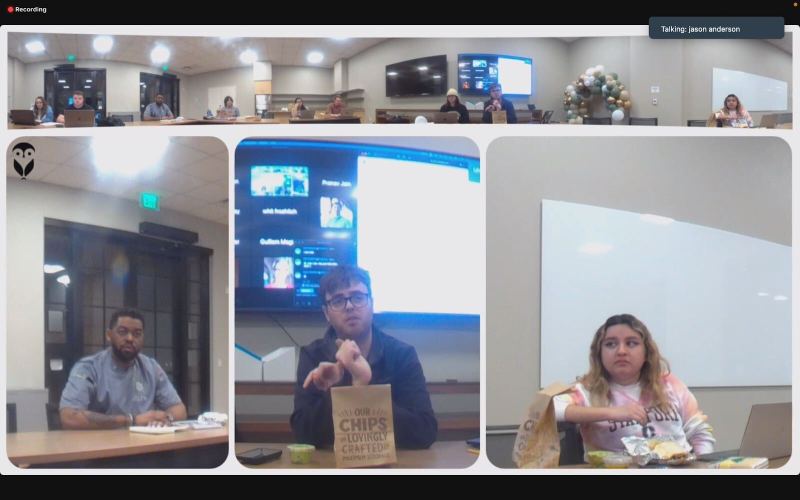 screenshot of Tuesday's GSC meeting on Zoom