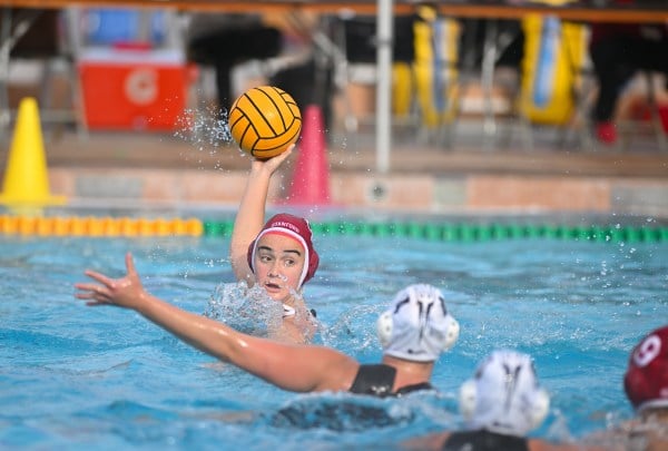 Freshman driver Jenna Flynn controlling the ball against Arizona State on Feb. 4, 2023. This past weekend, she cemented her roll on the team, notching seven goals across three ranked wins.