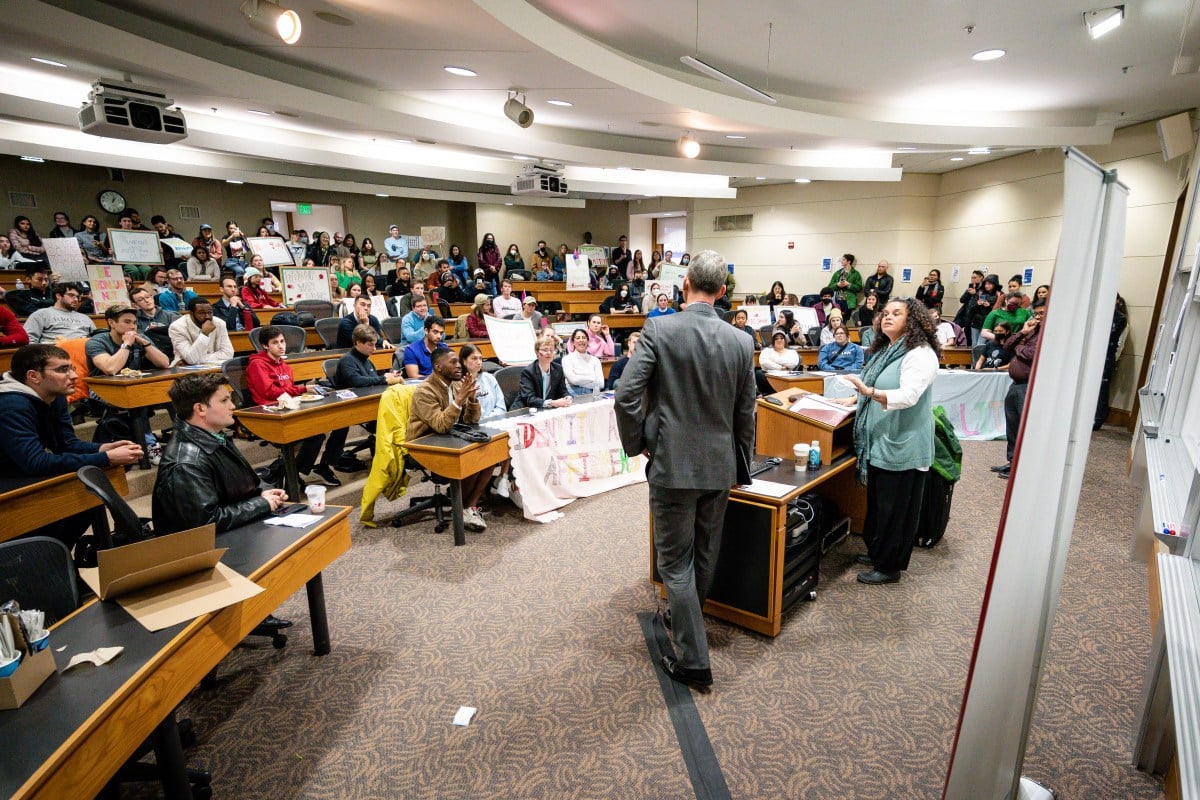 activists sit in the room