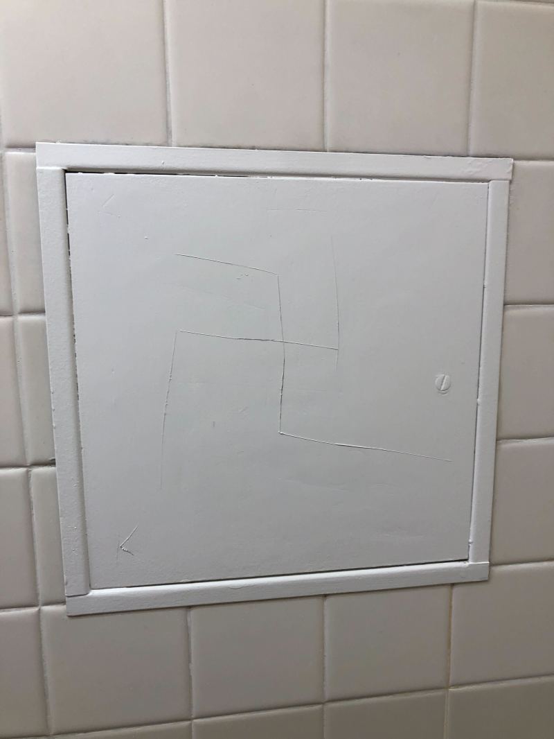 Swastika found in bathroom of History Corner