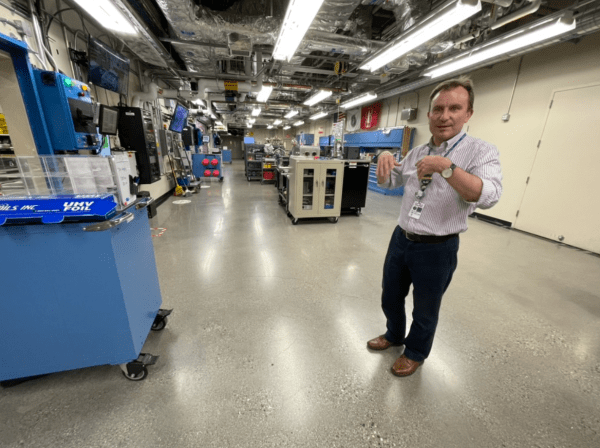 In the photographed Near Experimental Hall, researchers can use the Time-resolved Atomic, Molecular and Optical Science instrument to study X-rays on ultrafast timescales, Dunne said. (Photo: MATTHEW TURK/The Stanford Daily)