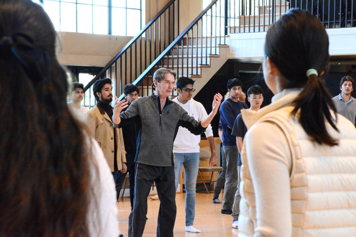 Richard Powers teaching a social dance class.