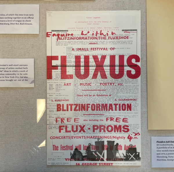 Photo of a poster about a fluxus 'festival'