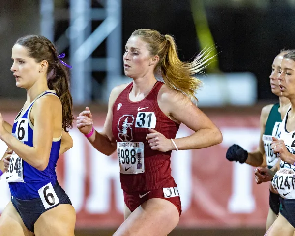 Grace Connolly competes at Stanford Invitational