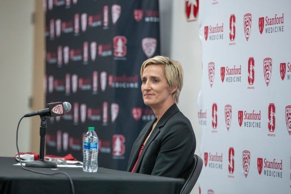 Kate Paye introduces herself at introductory press conference.