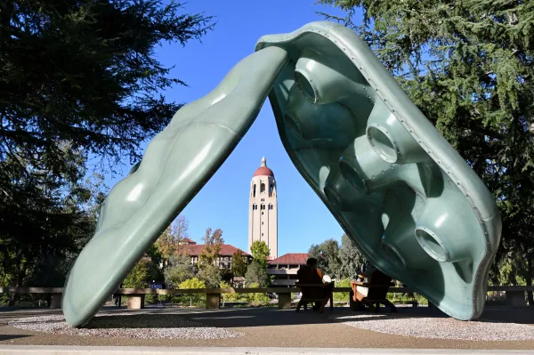 A photo of Hoover Tower