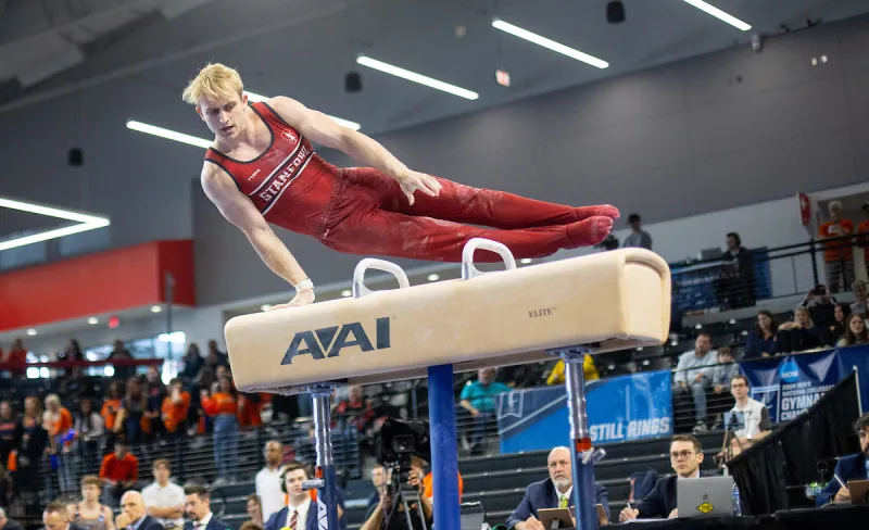 Colt Walker performs in last year's NCAA Championships at the Covelli Center.