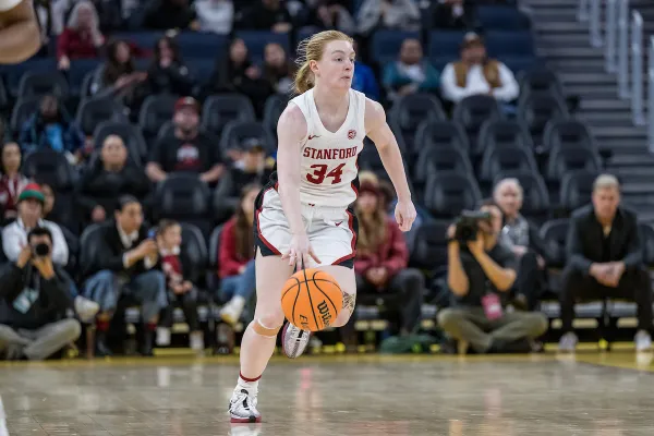 Tess Heal during a game against Ohio State University at Chase Center.