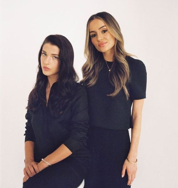 Sophia Kianni and Phoebe Gates pose.