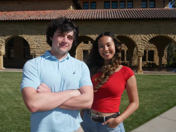 Ava Brown and Will Berriman, ASSU Executives. (Photo courtesy of Ava Brown)