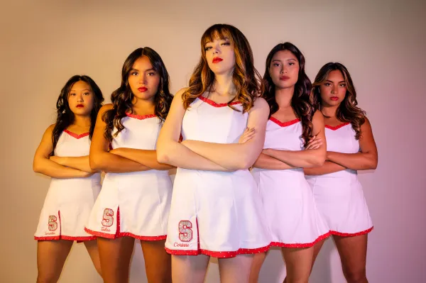 The 2025–26 Stanford Dollies, the official dance team of the Leland Stanford Junior University Marching Band, is bringing the spirit this year for a variety of Stanford events. (Photo courtesy of Hector Camaton)