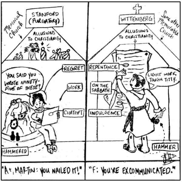 (Cartoon: JENNY BALLUTAY/The Stanford Daily)