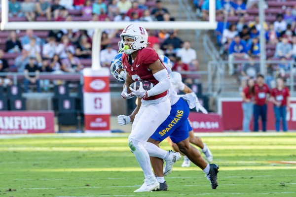 CJ Williams during a game against San Jose State University at Stanford Stadium on Sept. 27. Williams, along with wide receiver Caden High, will need to play well against SMU to secure the win. (Photo: JOHN LOZANO/ISI Photos)