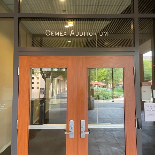 Cemex Auditorium doors.