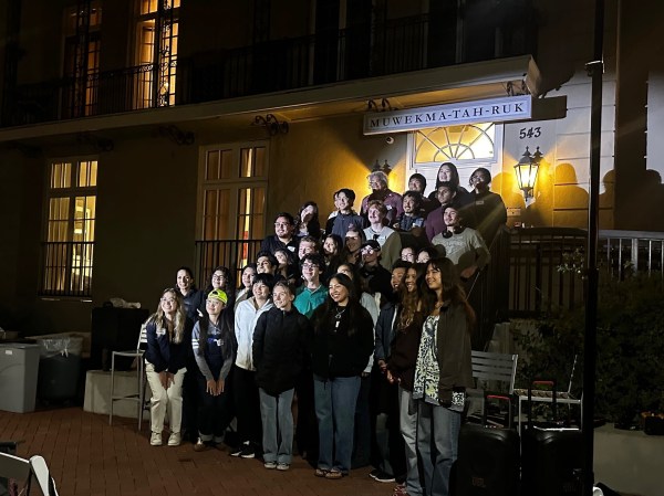 A Tuesday panel discussion featuring Pilar Thomas '83 focused on tribal sovereignty and clean energy. (Photo: CHRIS PROCACCINO/The Stanford Daily)