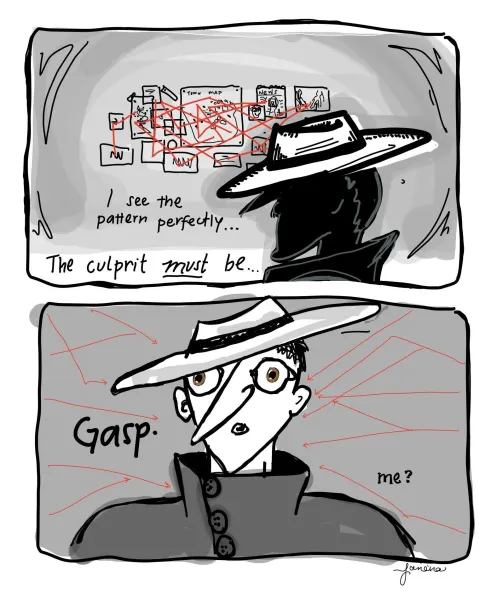 (Cartoon: JANINA TROPER / The Stanford Daily)