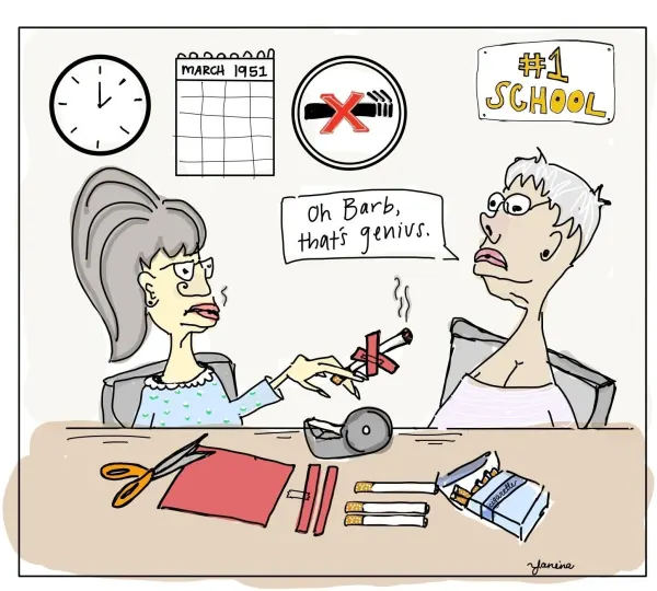 (Cartoon: JANINA TROPER/The Stanford Daily)