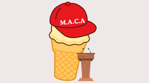 Check out a new line of flavors inspired by the greatest administration in American history! (Graphic: ANANYA UDAYGIRI/The Stanford Daily)