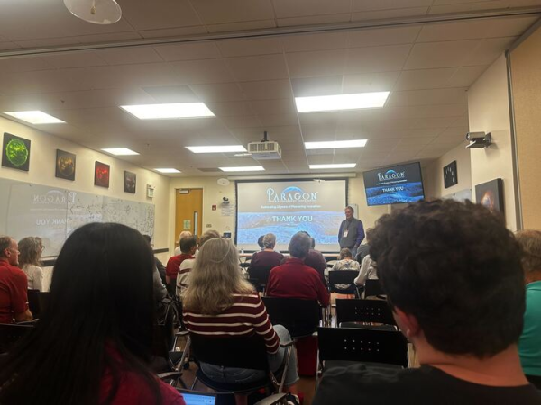 Alumni at the Stanford on the Moon reunion on Oct. 17. (Photo: CHRIS PROCACCINO/The Stanford Daily)