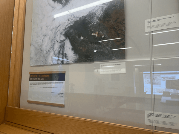 A display at the David Rumsey Map Center