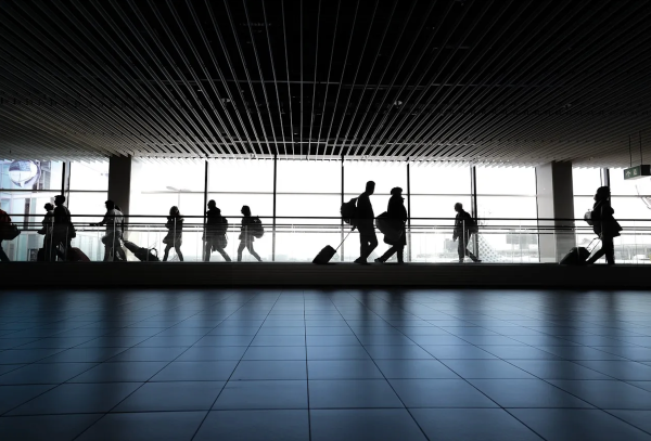 People inside an airport