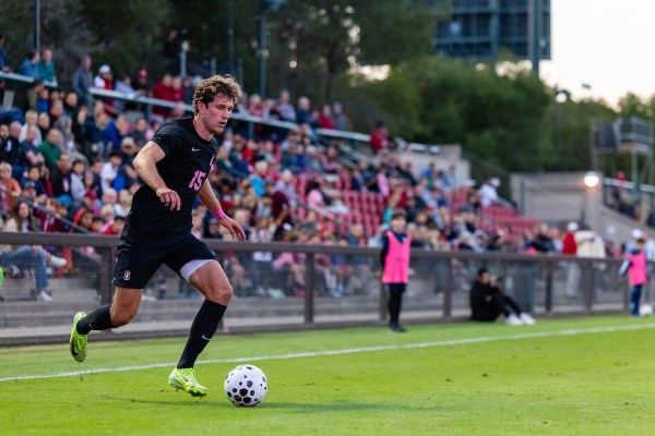 Will Cleary during a match against the University of San Francisco at Maloney Field at Laird Q. Cagan Stadium on Oct. 22. Cleary scored two goals for the Cardinal in their first round ACC tournament win on Wednesday. (Photo: MATTHEW HUANG/ISI Photos)