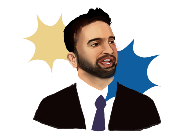 Zohran Mamdani's campaign strategies, policy proposals and rhetoric are slowly breaking down the model minority myth. (Graphic: CHINYOUNG SHAO/The Stanford Daily)