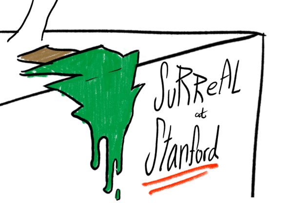 "Frosh quarter is a perpetual state of having something to do. We can be bored, sure, but never idle," reflects Rastogi. (Graphic: TOBY SHIAO/The Stanford Daily)